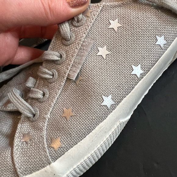 Superga Grey Silver Star Sneakers COTU 2750 | size 9.5 - Picture 2 of 6